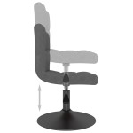 vidaXL Scaun de bar pivotant, gri închis, catifea vidaXL Scaun de bar pivotant, gri închis, catifea
