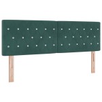 vidaXL Pat cu arcuri cu saltea Verde închis 140 x 200 cm Catifea vidaXL Pat cu arcuri cu saltea Verde închis 140 x 200 cm Catifea