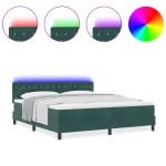 vidaXL Pat cu arcuri cu saltea Verde închis 180 x 200 cm Catifea vidaXL Pat cu arcuri cu saltea Verde închis 180 x 200 cm Catifea