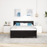 Pat box spring vidaXL cu saltea și LED Negru 140x200 cm Catifea Pat box spring vidaXL cu saltea și LED Negru 140x200 cm Catifea