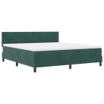 vidaXL Pat cu arcuri cu saltea Verde închis 180 x 200 cm Catifea vidaXL Pat cu arcuri cu saltea Verde închis 180 x 200 cm Catifea