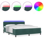 vidaXL Pat cu arcuri cu saltea Verde închis 180 x 200 cm Catifea vidaXL Pat cu arcuri cu saltea Verde închis 180 x 200 cm Catifea