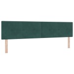 Pat Box Spring vidaXL cu Saltea și LED Verde închis 200x200 cm Catifea Pat Box Spring vidaXL cu Saltea și LED Verde închis 200x200 cm Catifea
