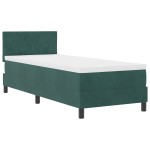 vidaXL Pat cu arcuri cu saltea Verde închis 80 x 200 cm Catifea vidaXL Pat cu arcuri cu saltea Verde închis 80 x 200 cm Catifea