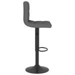vidaXL Scaun de bar, gri închis, material textil vidaXL Scaun de bar, gri închis, material textil