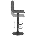 vidaXL Scaun de bar, gri închis, material textil vidaXL Scaun de bar, gri închis, material textil