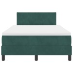 vidaXL Pat cu arcuri cu saltea Verde închis 120 x 200 cm Catifea vidaXL Pat cu arcuri cu saltea Verde închis 120 x 200 cm Catifea