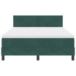 vidaXL Pat cu arcuri cu saltea Verde închis 140 x 190 cm Catifea vidaXL Pat cu arcuri cu saltea Verde închis 140 x 190 cm Catifea