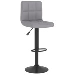 vidaXL Scaun de bar, gri deschis, material textil vidaXL Scaun de bar, gri deschis, material textil