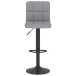 vidaXL Scaun de bar, gri deschis, material textil vidaXL Scaun de bar, gri deschis, material textil