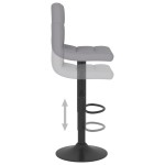 vidaXL Scaun de bar, gri deschis, material textil vidaXL Scaun de bar, gri deschis, material textil