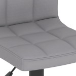 vidaXL Scaun de bar, gri deschis, material textil vidaXL Scaun de bar, gri deschis, material textil