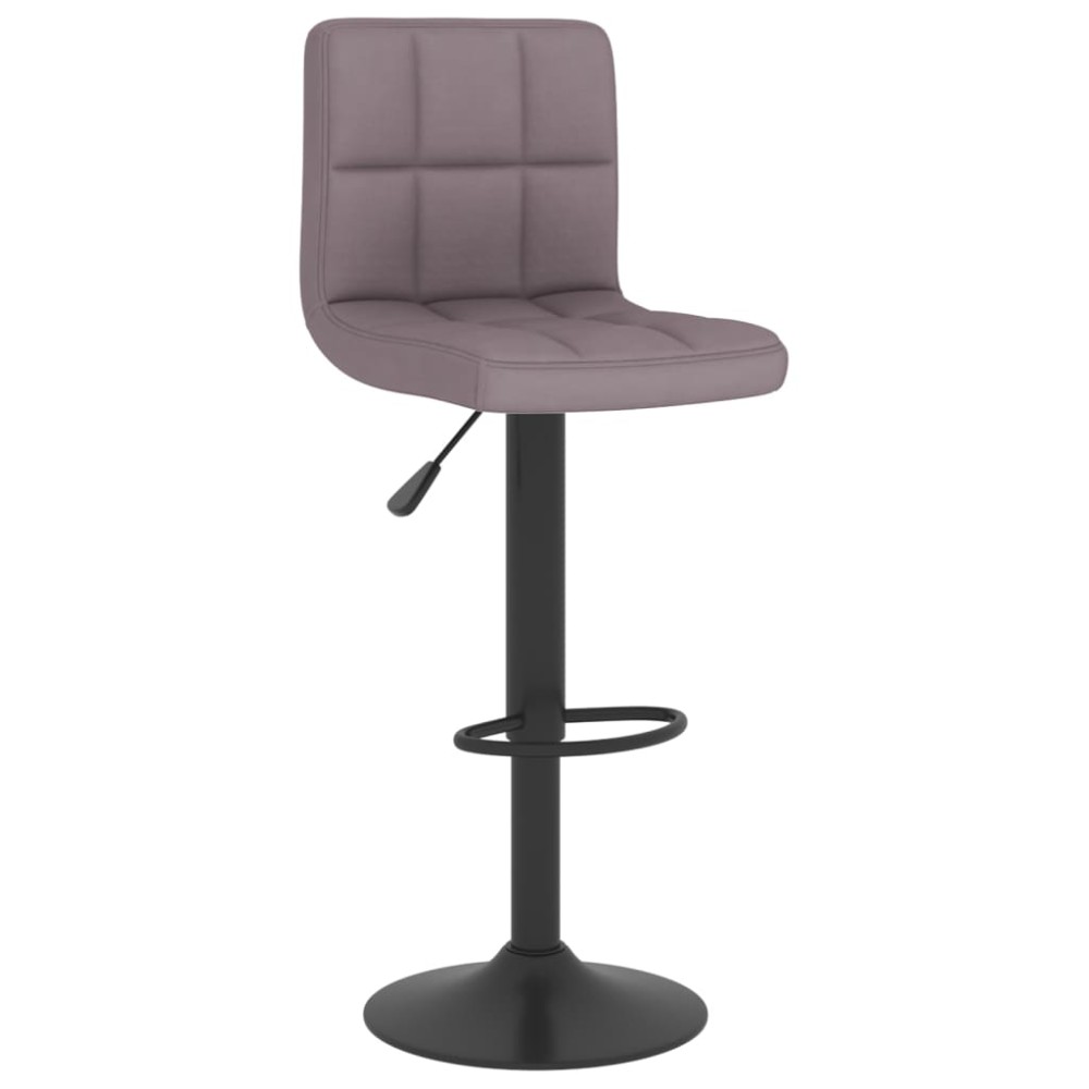 vidaXL Scaun de bar, gri taupe, material textil