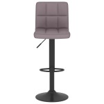 vidaXL Scaun de bar, gri taupe, material textil