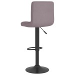 vidaXL Scaun de bar, gri taupe, material textil