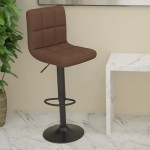 vidaXL Scaun de bar, maro, material textil vidaXL Scaun de bar, maro, material textil