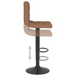 vidaXL Scaun de bar, maro, material textil vidaXL Scaun de bar, maro, material textil