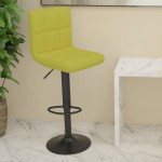 vidaXL Scaun de bar, verde, material textil vidaXL Scaun de bar, verde, material textil