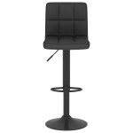 vidaXL Scaun de bar, negru, material textil vidaXL Scaun de bar, negru, material textil