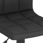 vidaXL Scaun de bar, negru, material textil vidaXL Scaun de bar, negru, material textil