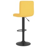 vidaXL Scaun de bar, galben muștar, material textil vidaXL Scaun de bar, galben muștar, material textil