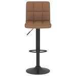 vidaXL Scaune de bar, 2 buc., maro, material textil vidaXL Scaune de bar, 2 buc., maro, material textil