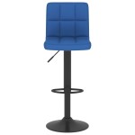 vidaXL Scaune de bar, 2 buc., albastru, material textil vidaXL Scaune de bar, 2 buc., albastru, material textil