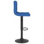 vidaXL Scaune de bar, 2 buc., albastru, material textil vidaXL Scaune de bar, 2 buc., albastru, material textil