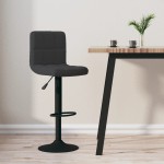vidaXL Scaun de bar, negru, catifea vidaXL Scaun de bar, negru, catifea