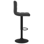 vidaXL Scaun de bar, negru, catifea vidaXL Scaun de bar, negru, catifea