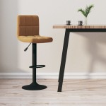 vidaXL Scaun de bar, maro, catifea vidaXL Scaun de bar, maro, catifea