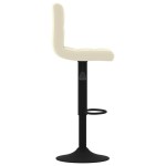 vidaXL Scaun de bar, crem, catifea vidaXL Scaun de bar, crem, catifea