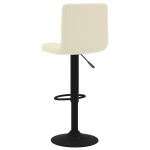 vidaXL Scaun de bar, crem, catifea vidaXL Scaun de bar, crem, catifea