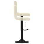 vidaXL Scaun de bar, crem, catifea vidaXL Scaun de bar, crem, catifea