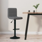 vidaXL Scaun de bar, gri închis, catifea vidaXL Scaun de bar, gri închis, catifea