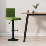 vidaXL Scaun de bar, verde deschis, catifea vidaXL Scaun de bar, verde deschis, catifea