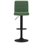 vidaXL Scaun de bar, verde închis, catifea