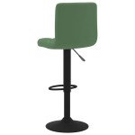 vidaXL Scaun de bar, verde închis, catifea