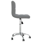 vidaXL Scaun de birou pivotant, gri deschis, material textil vidaXL Scaun de birou pivotant, gri deschis, material textil