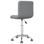 vidaXL Scaun de birou pivotant, gri deschis, material textil vidaXL Scaun de birou pivotant, gri deschis, material textil