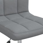 vidaXL Scaun de birou pivotant, gri deschis, material textil vidaXL Scaun de birou pivotant, gri deschis, material textil