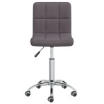 vidaXL Scaun de birou pivotant, gri taupe, material textil vidaXL Scaun de birou pivotant, gri taupe, material textil