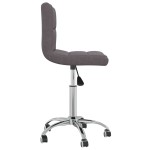 vidaXL Scaun de birou pivotant, gri taupe, material textil vidaXL Scaun de birou pivotant, gri taupe, material textil