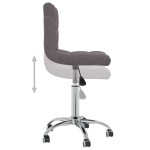 vidaXL Scaun de birou pivotant, gri taupe, material textil vidaXL Scaun de birou pivotant, gri taupe, material textil