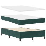vidaXL Pat cu arcuri cu saltea Verde închis 120 x 190 cm Catifea vidaXL Pat cu arcuri cu saltea Verde închis 120 x 190 cm Catifea