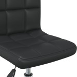 vidaXL Scaun de birou pivotant, negru, piele ecologică vidaXL Scaun de birou pivotant, negru, piele ecologică