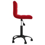 vidaXL Scaun de birou pivotant, roșu vin, catifea vidaXL Scaun de birou pivotant, roșu vin, catifea
