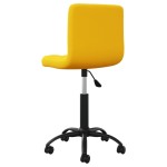 vidaXL Scaun de birou pivotant, galben muștar, catifea vidaXL Scaun de birou pivotant, galben muștar, catifea