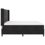 vidaXL Pat cu boxă spring LED și saltea Negru 200 x 200 cm Catifea vidaXL Pat cu boxă spring LED și saltea Negru 200 x 200 cm Catifea