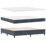 vidaXL Pat cu boxă spring LED și saltea Manual Gri închis 200 x 200 cm vidaXL Pat cu boxă spring LED și saltea Manual Gri închis 200 x 200 cm